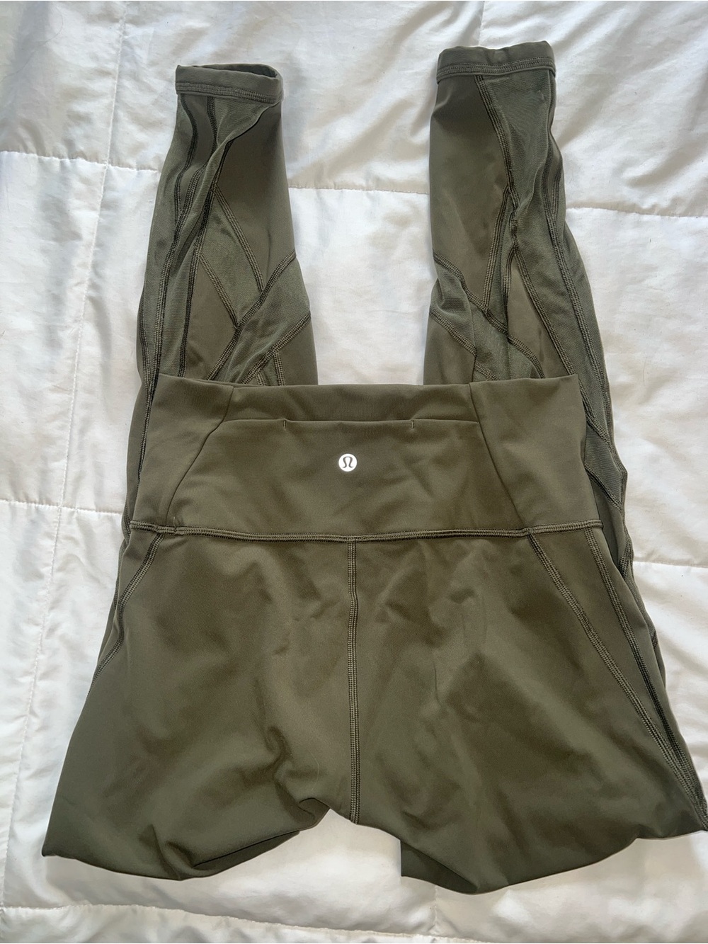 lululemon olive green athletic leggings